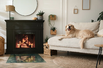 Vloerplaat openhaard Vlinders tussen plantenaccenten