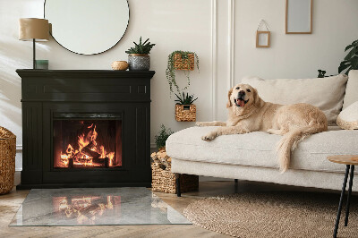 Plaat voor onder kachel De esthetiek van natuursteen