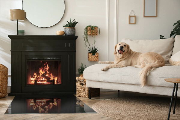 Szyba hartowana pod kominek Kolor Ciemny grafitowy