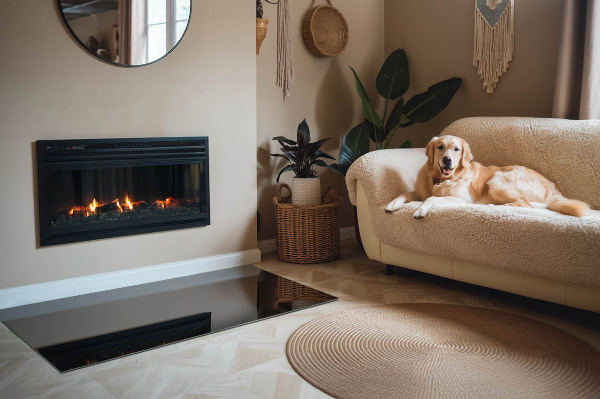 Plaat voor onder kachel Kleur: Donker grafiet