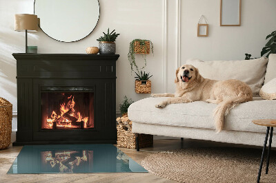 Vloerplaat openhaard Zeekleur