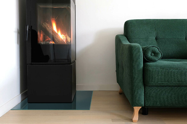 Vloerplaat openhaard Zeekleur