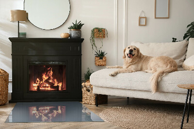 Szyba hartowana pod kominek Kolor Ciemnoniebieski