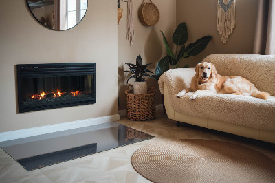 Plaat voor onder kachel Kleur: Donkerblauw