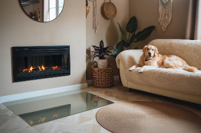 Vloerplaat openhaard Olijfkleur