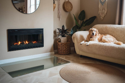 Vloerplaat openhaard Olijfkleur