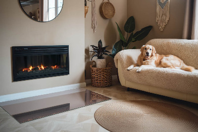 Plaat voor onder kachel Kleur beige