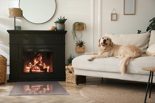 Plaat voor onder kachel Kleur beige