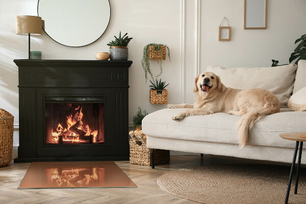 Vloerplaat openhaard Kleur bruin