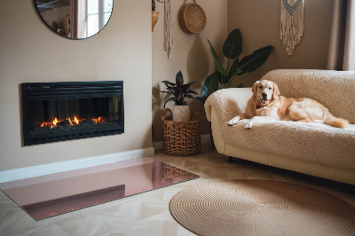 Plaat voor onder kachel Kleur roze