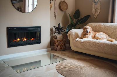 Plaat voor onder kachel Kleur: Lichtgroen