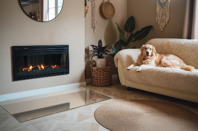 Plaat voor onder kachel Kleur beige