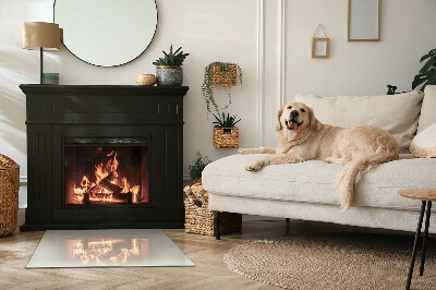 Plaat voor onder kachel Kleur beige