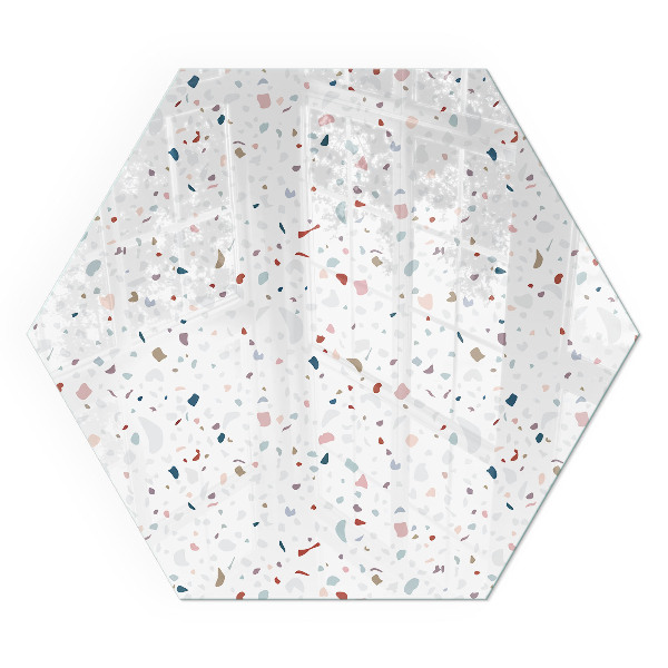 Sześciokątne szkło pod kominek Kształty w miniaturowym wydaniu