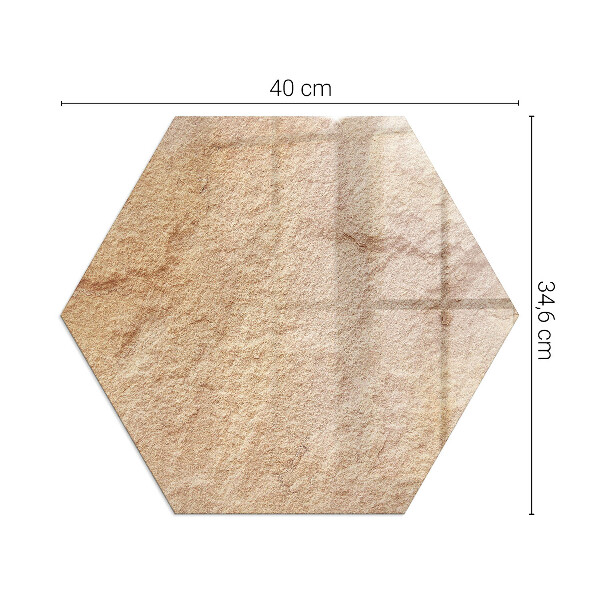 Zeshoekige onderplaat kachel De aard van de stenen structuur