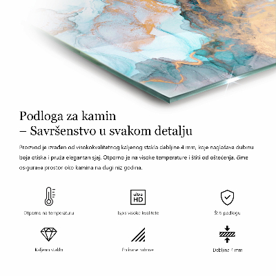 Zeshoekige onderplaat kachel Ruw betonpatroon