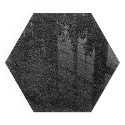 Zeshoekige onderplaat kachel Steenstructuurpatroon