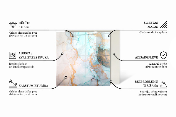 Zeshoekige onderplaat kachel Abstract textuurmotief