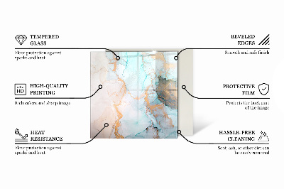 Zeshoekige onderplaat kachel Abstract textuurmotief