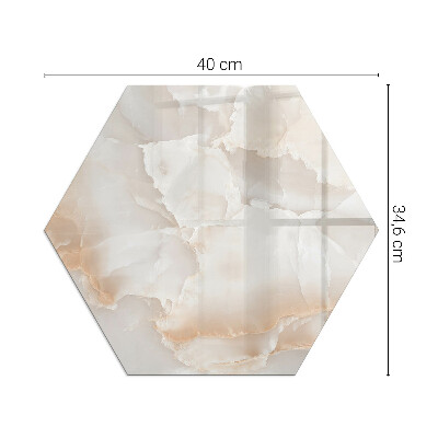 Zeshoekige onderplaat kachel Organisch steenmotief
