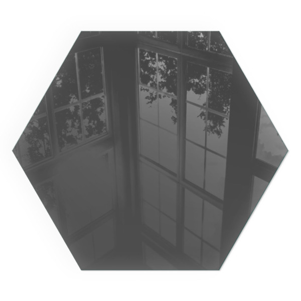 Zeshoekige vloerplaat voor kachel Kleur: Grijsbruin