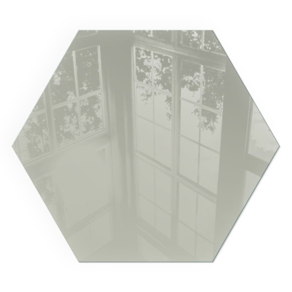 Zeshoekige onderplaat kachel Kleur grijsgroen