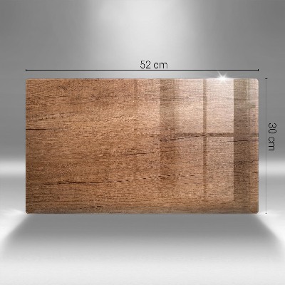 Glasplaat voor grafkaars Houtstructuur