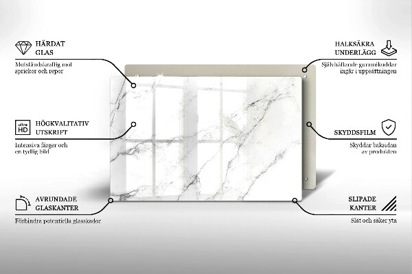 Grafkaars onderzetter Elegante marmertextuur