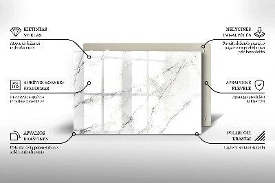 Grafkaars onderzetter Elegante marmertextuur