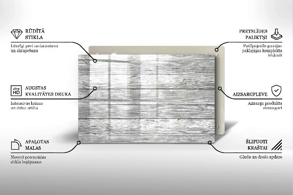 Grafkaars onderzetter Oude houten planken