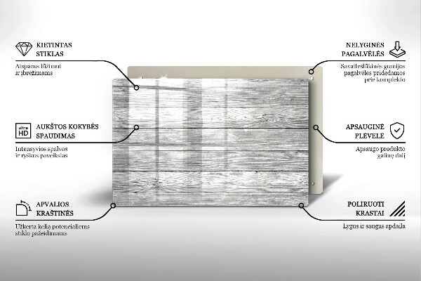 Grafkaars onderzetter Oude houten planken