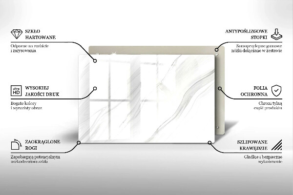 Grafkaars onderzetter Delicaat marmer
