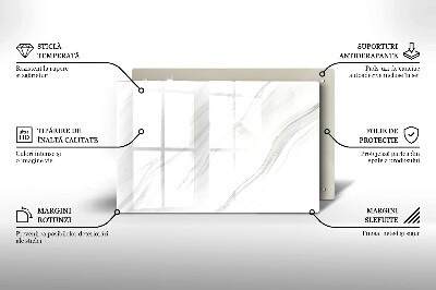 Grafkaars onderzetter Delicaat marmer