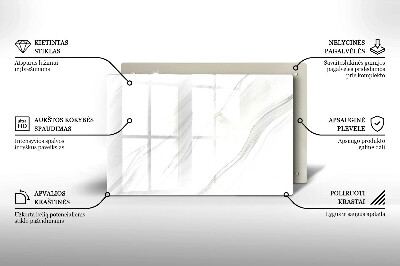 Grafkaars onderzetter Delicaat marmer