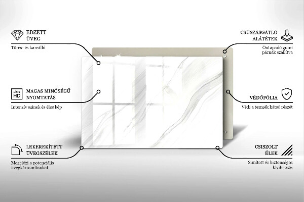 Grafkaars onderzetter Delicaat marmer