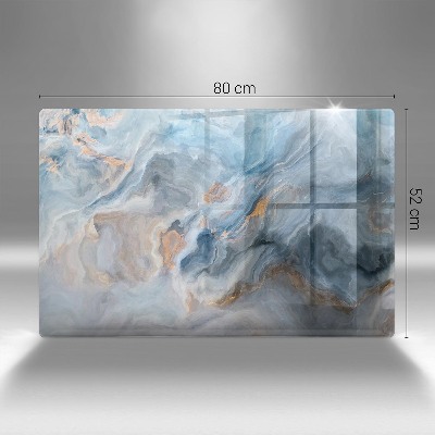 Glasplaat voor grafkaars Marmertextuur