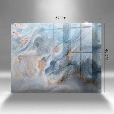 Glasplaat voor grafkaars Marmertextuur