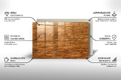 Grafkaars onderzetter Houtnerfstructuur