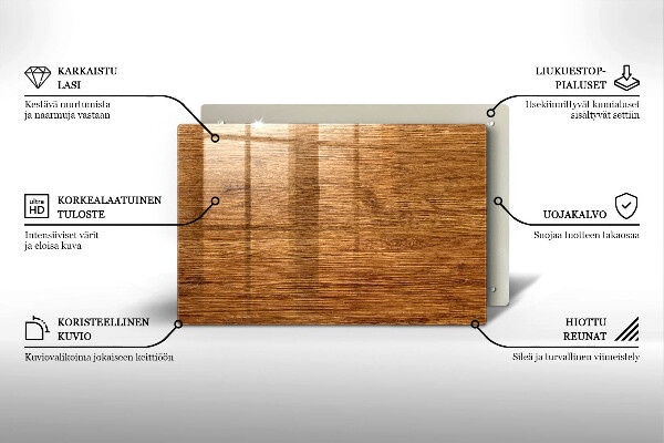 Grafkaars onderzetter Houtnerfstructuur