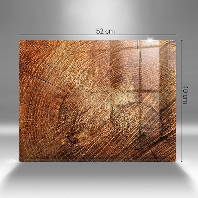 Glasplaat voor grafkaars Houtringen