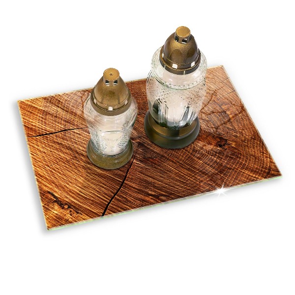 Dekoracyjna podkładka pod znicz Struktura drewno