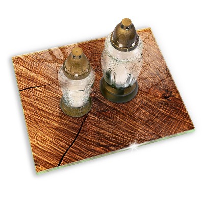 Dekoracyjna podkładka pod znicz Struktura drewno