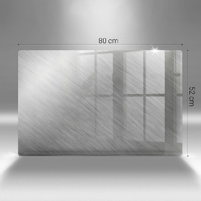 Glasplaat voor grafkaars Achtergrond met metaalstructuur