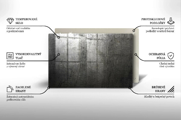 Grafkaars onderzetter Metaaltextuur