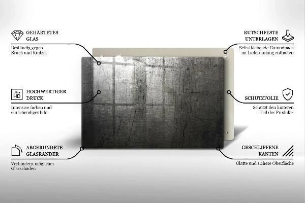 Grafkaars onderzetter Metaaltextuur