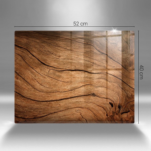 Glasplaat voor grafkaars Textuur van houten planken