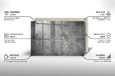 Grafkaars onderzetter Betonsteenstructuur