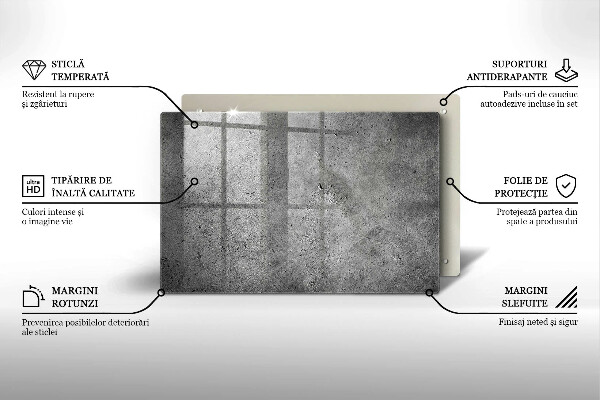 Grafkaars onderzetter Betonsteenstructuur