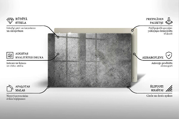 Grafkaars onderzetter Betonsteenstructuur