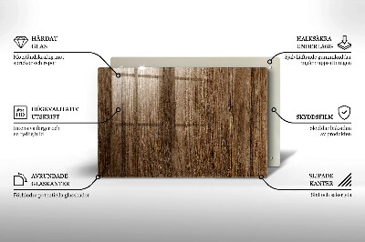 Grafkaars onderzetter Houtstructuur